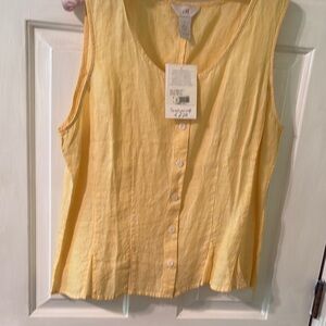 J. Jill Yellow Blouse Top